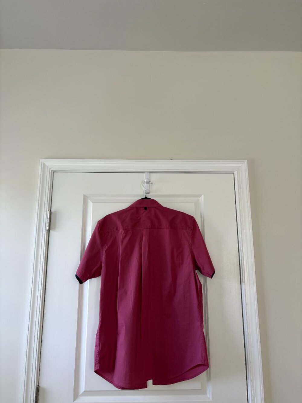 Paperdenim&Cloth Burgundy/Maroon Short-Sleeve Button-Down Shirt Size Slim Fit L - Picture 2 of 6